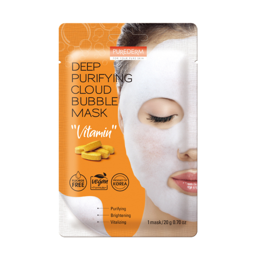 PureDerm Deep Purifying Cloud Bubble Mask "Vitamin" 20g