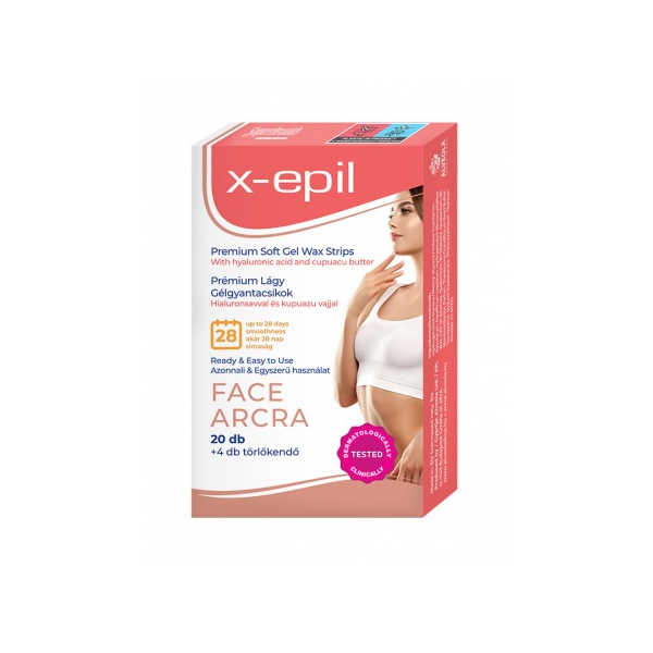 Kaltwachsstreifen Soft Gel Gesicht 10 Doppelstreifen X-Epil