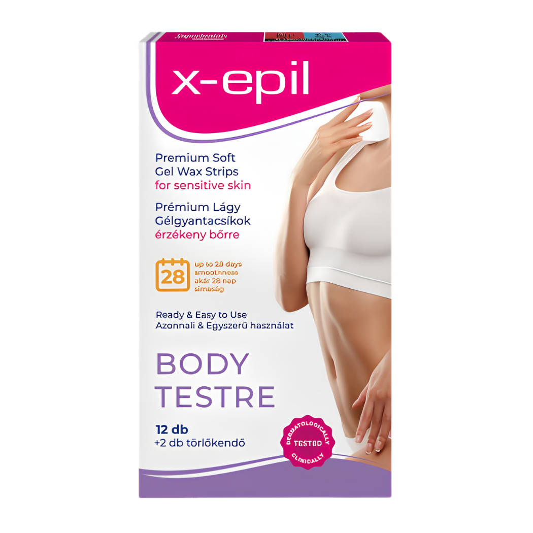 Kaltwachsstreifen Premium Soft Gel Körper 12 St. X-Epil