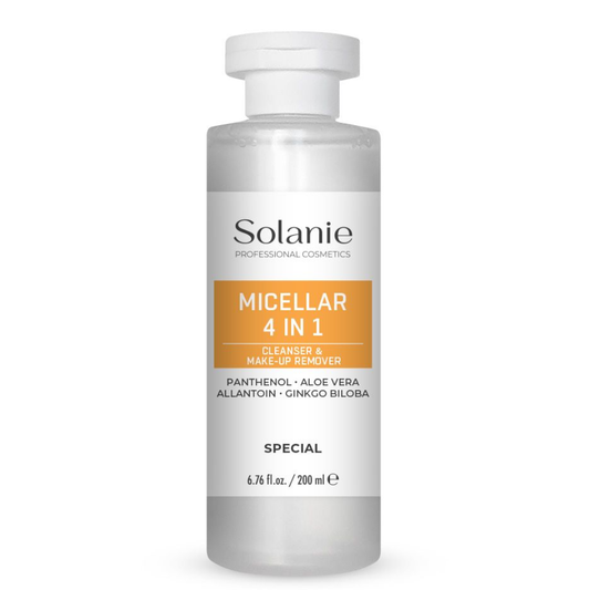 Micellar 4 in 1 Cleanser and Make-up Remover 200 ml Solanie