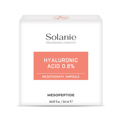Hyaluronic Acid 0,8 % Mesotherapy Ampulle 3 x 2 ml Solanie