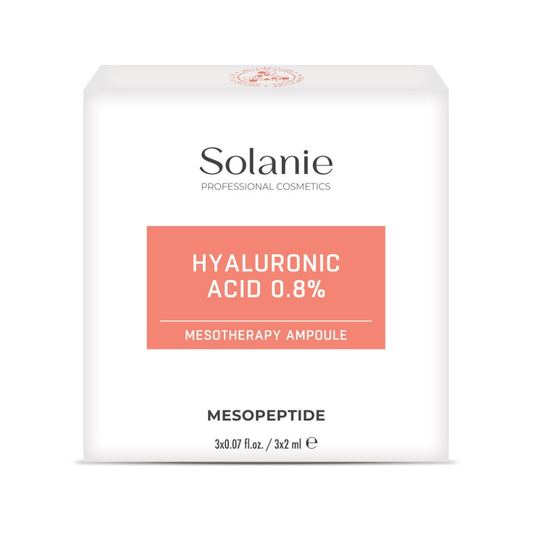 Hyaluronic Acid 0,8 % Mesotherapy Ampulle 3 x 2 ml Solanie