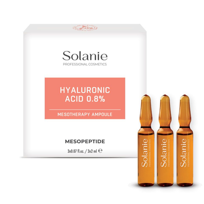 Hyaluronic Acid 0,8 % Mesotherapy Ampulle 3 x 2 ml Solanie
